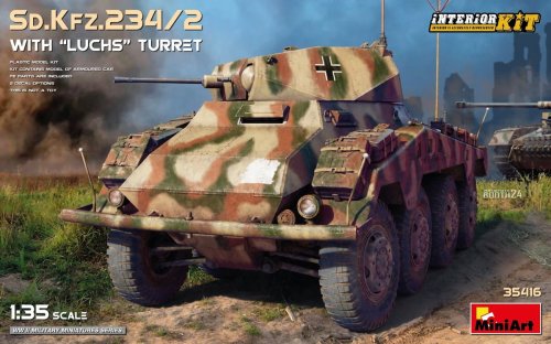 Go to product Miniart 35416 - 1:35 Sd.Kfz.234/2 with Luchs Turret with Interior