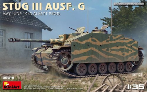 Go to product Miniart 35341 - 1:35 StuG III Ausf. G Alkett Prod May-June 1943