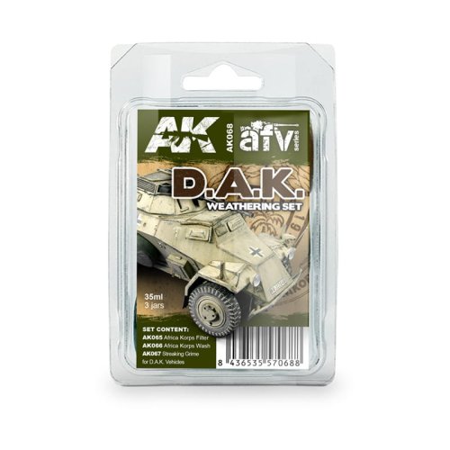 Go to product AK INTERACTIVE 068 - Africa Korps Weathering Set