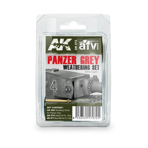 Go to product AK INTERACTIVE 072 - Panzer Grey Weathering Set