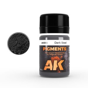 AK INTERACTIVE 086 - Dark Steel Pigment
