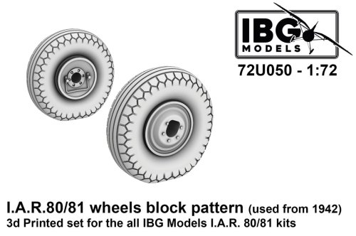 Go to product IBG 72U050 - 1:72 I.A.R. 80/81 Wheels Block Pattern Used from 1942 3D Printed Set