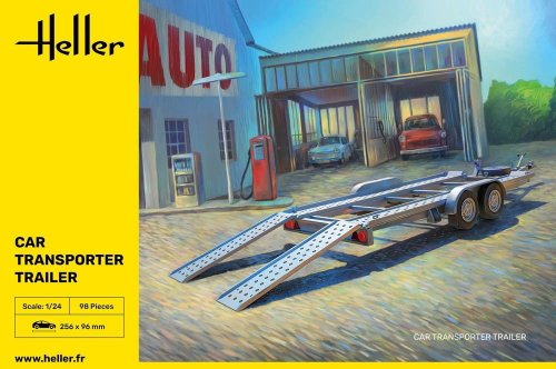 Go to product Heller 80774 - 1:24 Car Transport Trailer