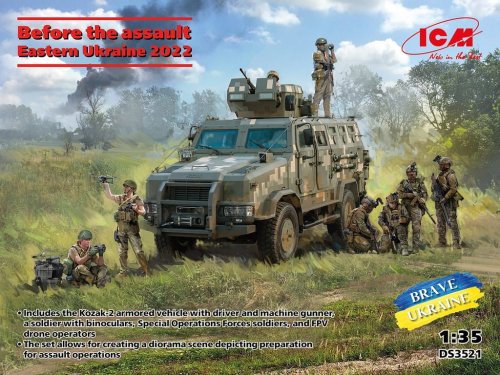 Go to product ICM DS3521 - 1:35 Before the Assault Eastern Ukraine 2022