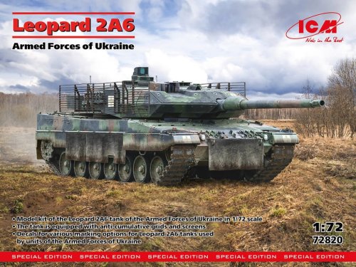 Go to product ICM 72820 - 1:72 Leopard 2A6 Armed Forces of Ukraine - Special Edition