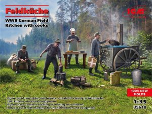 ICM 35618 - 1:35 Feldkuche WWII German Field Kitchen with Cooks