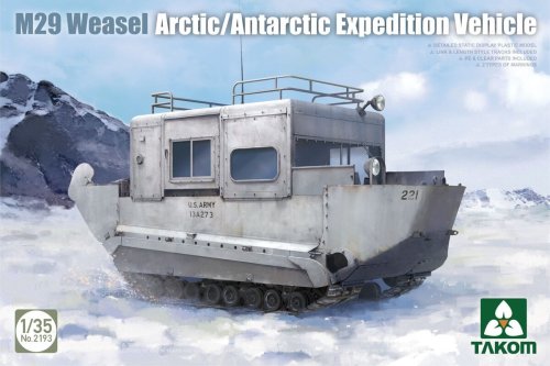Go to product Takom 2193 - 1:35 M29 Weasel Arctic / Antarctic Expedition Vehicle