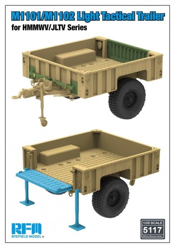 Go to product Rye Field Model 5117 - 1:35 M1101 / M1102 Light Tactical Trailer for HMMWV / JLTV Series