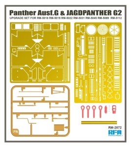 Rye Field Model 2072 - 1:35 Panther Ausf.G & Jagdpanther G2 Upgrade Set