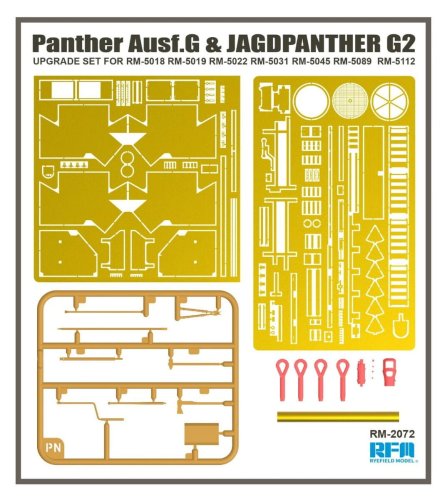 Go to product Rye Field Model 2072 - 1:35 Panther Ausf.G & Jagdpanther G2 Upgrade Set