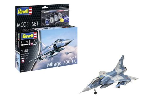 Go to product Revell 63813 - 1:48 Dassault Mirage 2000C model with paints