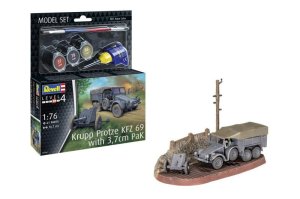 Revell 63344 - 1:76 Krupp Protze Kfz.69 w/3.7 cm Pak model with paints