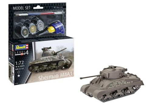 Go to product Revell 63290 - 1:72 Sherman M4A1 model with paints