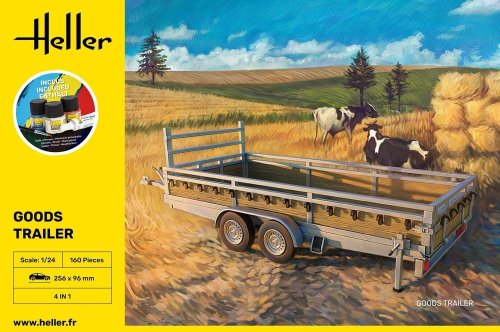 Go to product Heller 56778 - 1:24 Goods Trailer model with paints