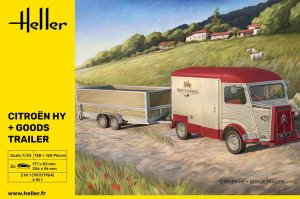 Heller 50331 - 1:24 Citroen HY + Goods Trailer