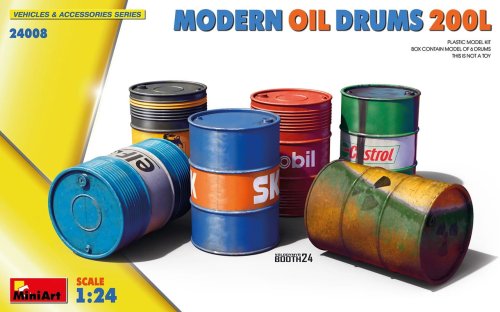 Go to product Miniart 24008 - 1:24 Modern Oil Drums 200 L