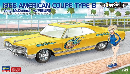 Go to product Hasegawa SP598 52758 - 1:24 1966 American Coupe Type B Amy McDonnel w/ Figure