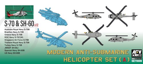 Go to product AFV Club SE70009 - 1:700 Modern Anti-Submarine Helicopter Set A S-70 / SH-70