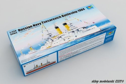 Go to product TRUMPETER 05338 - 1:350 Russian Navy Tsesarevich Battleship 1904