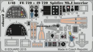 Eduard FE720 - 1:48 Spitfire Mk.I interior S.A.