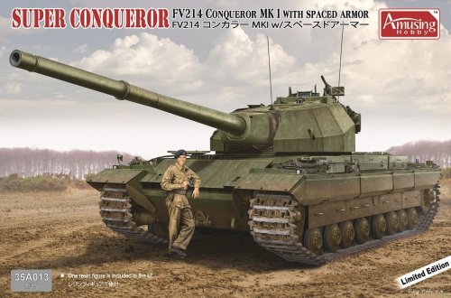 Go to product AMUSING HOBBY 35A013 - 1:35 Super Conqueror - FV 214 Conqueror Mk I with spaced armour