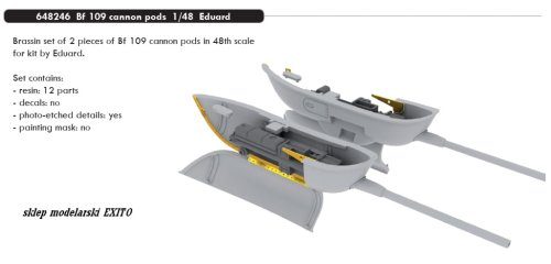 Go to product EDUARD 648246 - 1:48 Bf 109 cannon pods