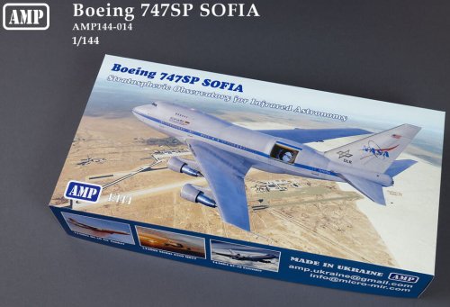 Go to product AMP 144014 - 1:144 B-747SP SOFIA Stratospheric Observatory For Infrared Astronomy