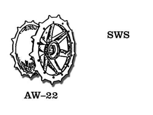 Go to product Friulmodel AW-22 - 1:35 SWS metal sprocket wheels