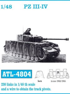 Friulmodel ATL-4804 - 1:48 Pz.Kpfw. III/IV 1943-1945 metal tracks