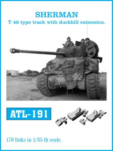 Friulmodel ATL-191 - 1:35 Sherman T48 duckbill type metal tracks