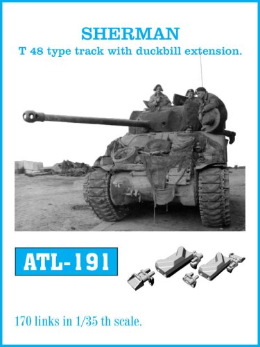 Go to product Friulmodel ATL-191 - 1:35 Sherman T48 duckbill type metal tracks