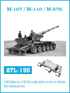 Friulmodel ATL-190 - 1:35 M-107 / M-110 / M-578 metal tracks