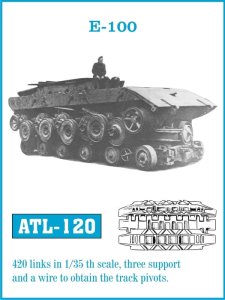 Friulmodel ATL-120 1:35 - E-100 metal tracks