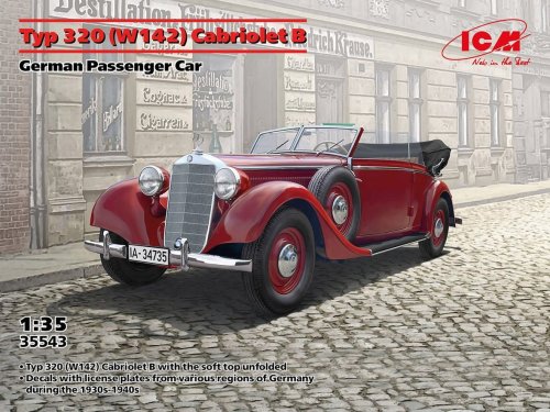 Go to product ICM 35543 - 1:35 Mercedes Type 320 W142 Cabriolet B.