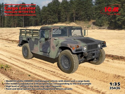 Go to product ICM 35436 - 1:35 Cargo Carrier Humvee M1097A2