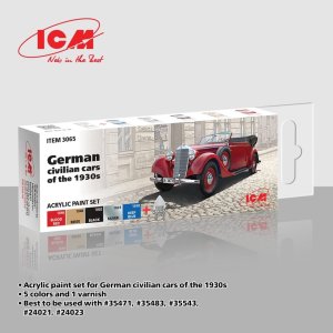ICM 3065 - Paint Set German Civilian Cars of the 1930s