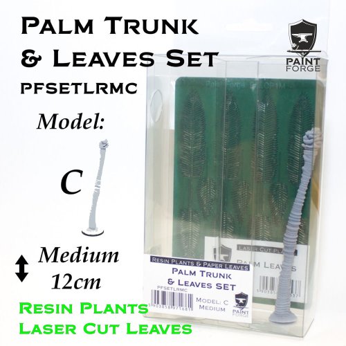 Go to product Paint Forge PFSETLRMC - Type C resin palm tree with laser cut leaves size Medium