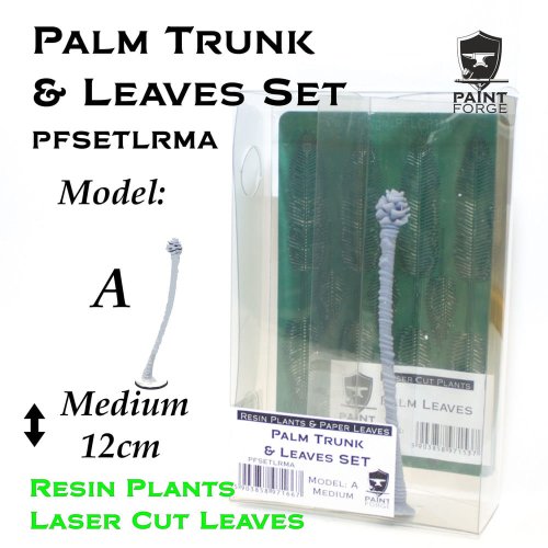 Go to product Paint Forge PFSETLRMA - Type A resin palm tree with laser cut leaves size Medium