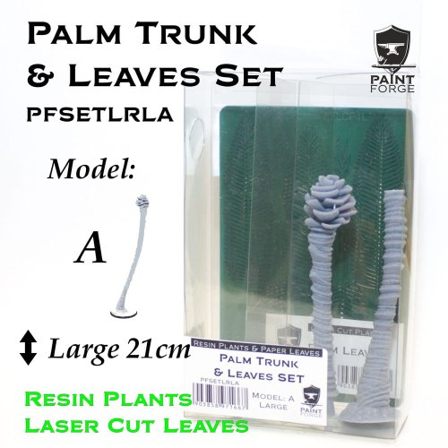 Go to product Paint Forge PFSETLRLA - Type A resin palm tree with laser cut leaves size Large