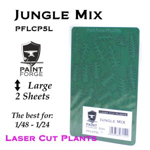 Paint Forge PFLCP5L - Jungle vegetation leaves setA:B laser cut size Large