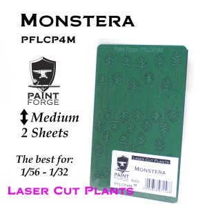 Paint Forge PFLCP4M - Tropical Monstera laser-cut size Medium