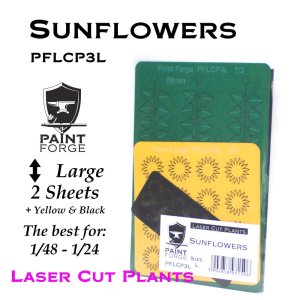 Paint Forge PFLCP3L - Laser cut sunflowers size Large