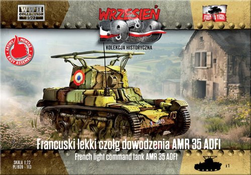 Go to product First To Fight 113 - September 1939 - 1:72 French Light Command Tank AMR 35 ADFI.
