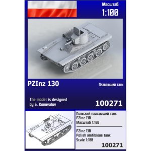 Zebrano Z100-271 - 1:100 PZInz 130 Polish Amphibious Tank