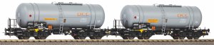 Piko 58283 H0 - Set of 2 tank cars 406Rb PCC
