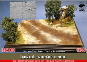 Toro 35A09 - 1:35 Crossroads - two-piece resin base 20x30cm