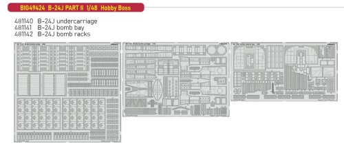 Go to product Eduard BIG49424 - 1:48 B-24J Part II