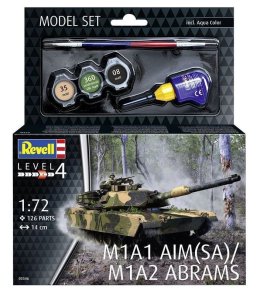 Revell 63346 - 1:72 M1A1 AIM(SA) M1A2 Abrams model with paint