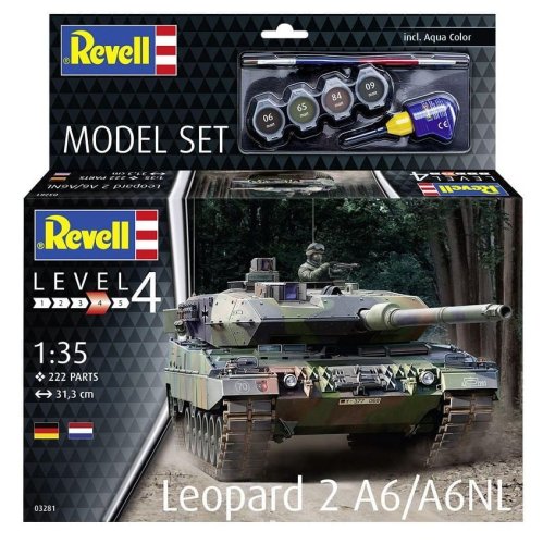 Go to product Revell 63281 - 1:35 Leopard 2 A6/A6NL model with paints