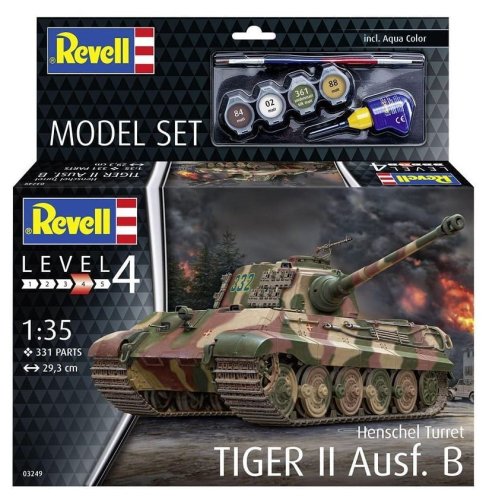 Go to product Revell 63249 - 1:35 Tiger II Ausf. B model with paints